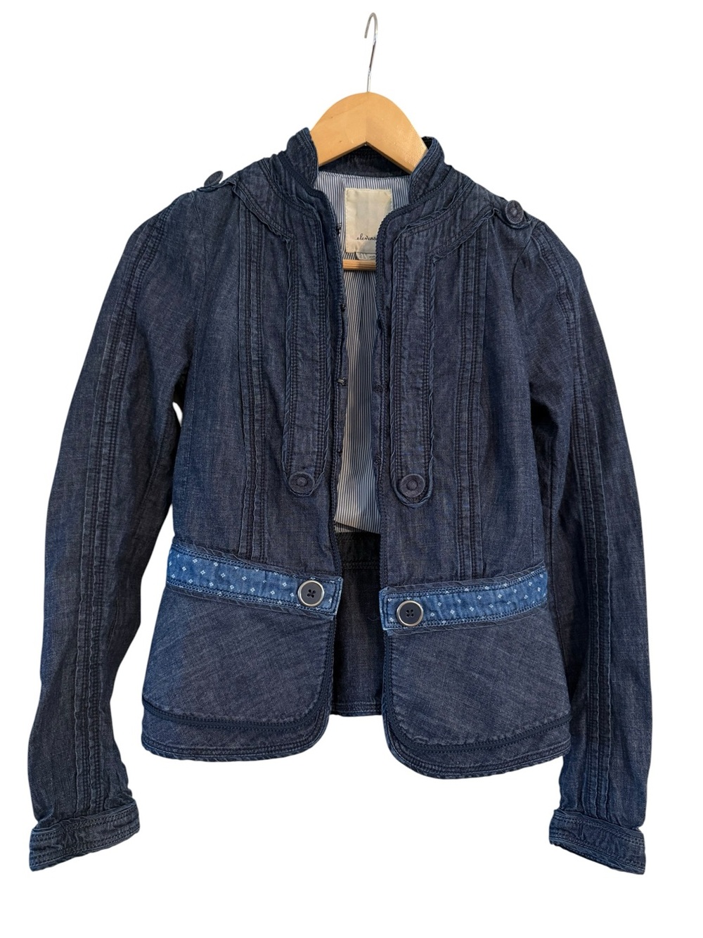 Anthropologie Elevenses Denim Jacket